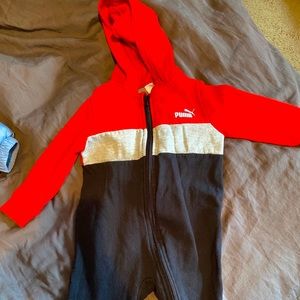 Puma one piece sweat suit
